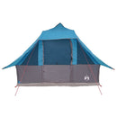 Tipi telt med tag med opbevaring Blå 358 x 296 x 258 cm taft
