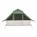 Tipi telt med tag med opbevaring Grøn 364 x 281 x 257 cm taft