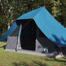 Tipi telt med tag med opbevaring Blå 364 x 281 x 257 cm taft
