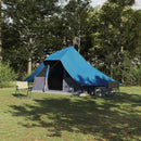 Tipi telt med tag med opbevaring Blå 364 x 281 x 257 cm taft