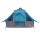 Tipi telt med tag med opbevaring Blå 364 x 281 x 257 cm taft