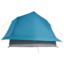 Tipi telt med tag med opbevaring Blå 364 x 281 x 257 cm taft