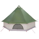 Tipi telt med tag med opbevaring Grøn 400 x 346 x 250 cm taft
