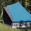 Tipi telt med tag med opbevaring Blå 400 x 346 x 250 cm taft