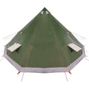 Tipi telt med tag med opbevaring Grøn 560 x 560 x 300 cm taft
