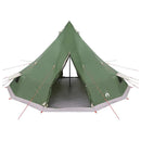 Tipi telt med tag med opbevaring Grøn 560 x 560 x 300 cm taft