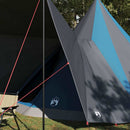 Tipi telt med tag med opbevaring Blå 510 x 690 x 330 cm taft