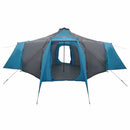 Tipi telt med tag med opbevaring Blå 492 x 492 x 275 cm taft