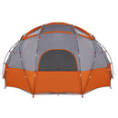 Dome Telt med tag Grå og orange 475 x 475 x 235 cm taft