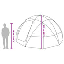 Dome Telt med tag Grå og orange 475 x 475 x 235 cm taft