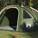 Dome Telt 4 personer 308 x 268 x 130 cm Vandtæt Grøn taft