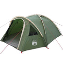 Dome Telt 4 personer 308 x 268 x 130 cm Vandtæt Grøn taft