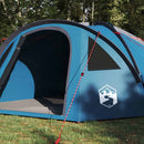 Dome Telt 4 personer 308 x 268 x 130 cm Vandtæt Blå taft