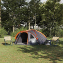 Dome Telt 4 personer 308 x 268 x 130 cm Grå og orange taft