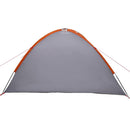 Dome Telt 4 personer 308 x 268 x 130 cm Grå og orange taft