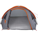 Dome Telt 4 personer 308 x 268 x 130 cm Grå og orange taft