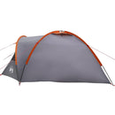 Dome Telt 4 personer 308 x 268 x 130 cm Grå og orange taft