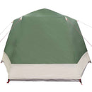 Camping telt Hytte med tag Grøn 420 x 420 x 227 cm Polyester