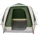 Camping telt Hytte med tag Grøn 420 x 420 x 227 cm Polyester