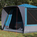 Camping telt Hytte med tag Blå 420 x 420 x 227 cm Polyester