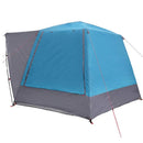 Camping telt Hytte med tag Blå 420 x 420 x 227 cm Polyester