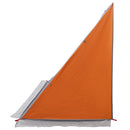 Bagklapstelt personer 190 x 150 x 185 cm Grå og orange taft