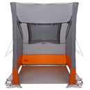 Bagklapstelt personer 194 x 180 x 210 cm Grå og orange taft