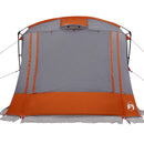 Bagklapstelt personer 285 x 255 x 245 cm Grå og orange taft