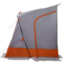 Bagklapstelt personer 285 x 255 x 245 cm Grå og orange taft