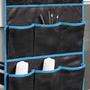 Opbevaringspose med opbevaring Sort og Blå 125 x 48 cm oxford