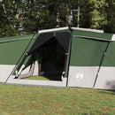 Familietelt med tag med opbevaring Grøn 833 x 585 x 216 cm taft