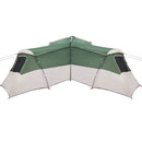 Familietelt med tag med opbevaring Grøn 833 x 585 x 216 cm taft