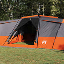 Familietelt med tag Grå og orange 833 x 585 x 216 cm taft