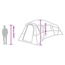 Familietelt med tag med opbevaring Blå 762 x 655 x 218 cm taft