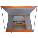 Camping telt med tag Grå og orange 282 x 225 x 154 cm taft