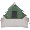 Tipi telt med tag med opbevaring Grøn 383 x 338 x 217 cm taft