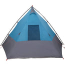 Tipi telt med tag med opbevaring Blå 383 x 338 x 217 cm taft