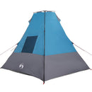 Tipi telt med tag med opbevaring Blå 383 x 338 x 217 cm taft