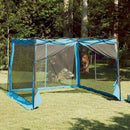 Indertelt med tag med opbevaring Blå 303 x 303 x 196 cm taft