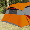 Indertelt med tag Grå og orange 520 x 520 x 190 cm taft