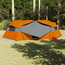 Indertelt med tag Grå og orange 520 x 520 x 190 cm taft
