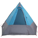 Camping telt med tag med opbevaring Blå 482 x 360 x 227 cm taft