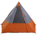 Camping telt med tag Grå og orange 482 x 360 x 227 cm taft