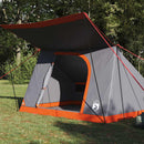 Camping telt med tag Grå og orange 223 x 163 x 130 cm taft