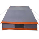 Camping telt med tag Grå og orange 223 x 163 x 130 cm taft