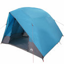 Camping telt med tag med opbevaring Blå 275 x 230 x 140 cm taft