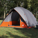 Camping telt med tag Grå og orange 275 x 230 x 140 cm taft