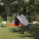 Camping telt med tag Grå og orange 275 x 230 x 140 cm taft