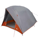 Camping telt med tag Grå og orange 275 x 230 x 140 cm taft