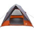 Camping telt med tag Grå og orange 275 x 230 x 140 cm taft